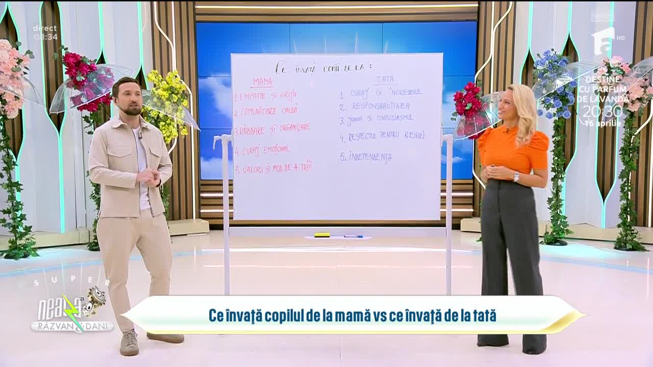 Super Neatza, 23 martie 2026. Mama vs. tata: Cum contribuie părinții la dezvoltarea copiilor