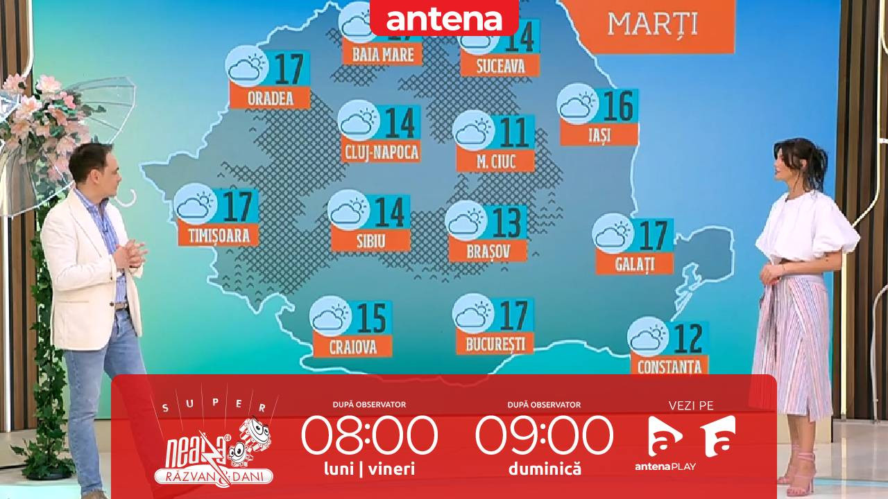 Super Neatza, 24 martie 2026. Prognoza meteo cu Ramona Olaru: Cer variabil, cu &icirc;nnorări și ploi slabe!