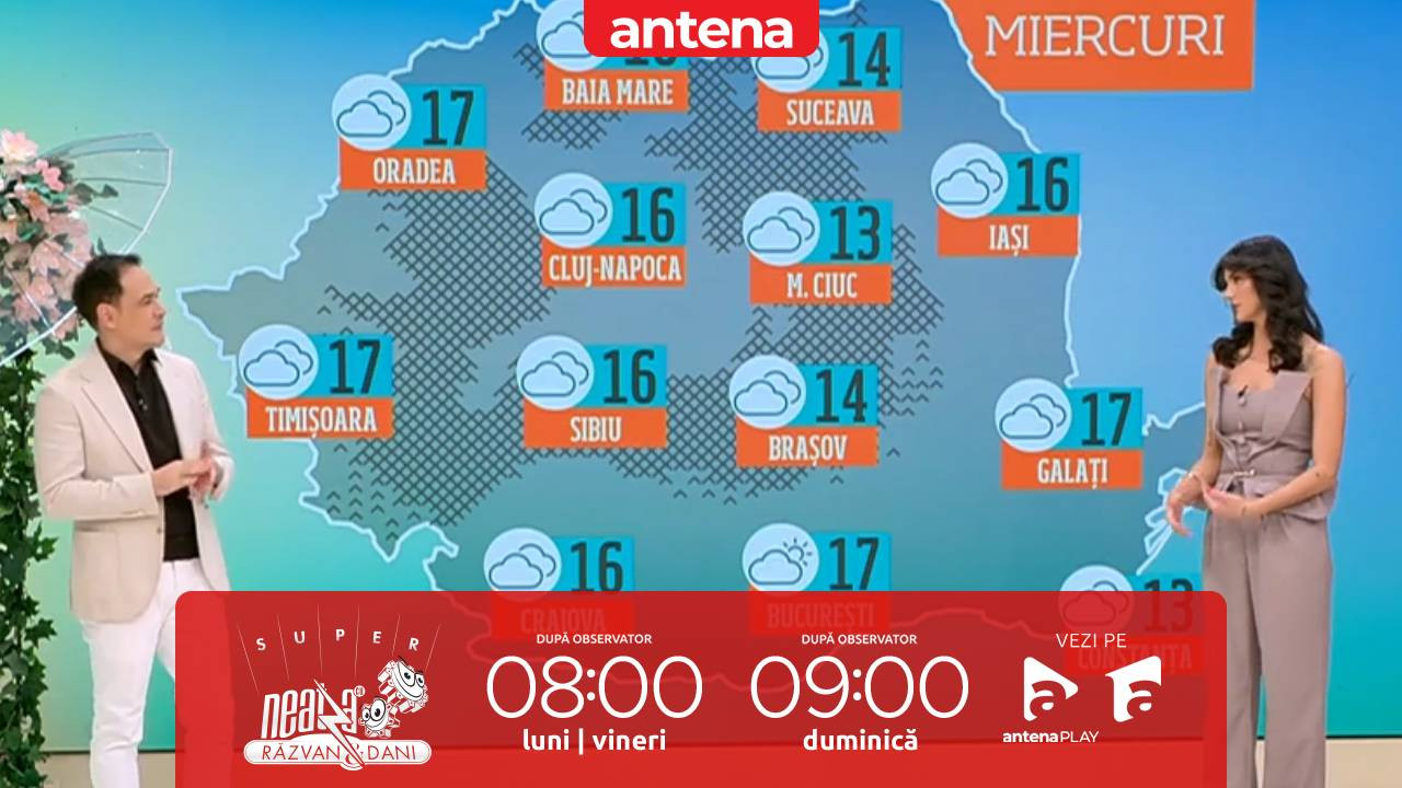 Super Neatza, 25 martie 2026. Prognoza meteo cu Ramona Olaru: Maximele ajung p&acirc;nă la 17-18 grade