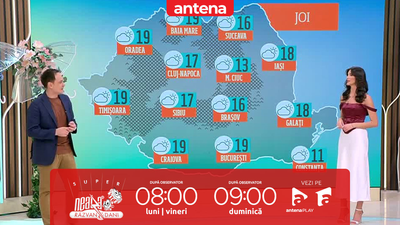Super Neatza. Prognoza meteo cu Ramona Olaru: Cer variabil şi temperaturi peste specificul perioadei
