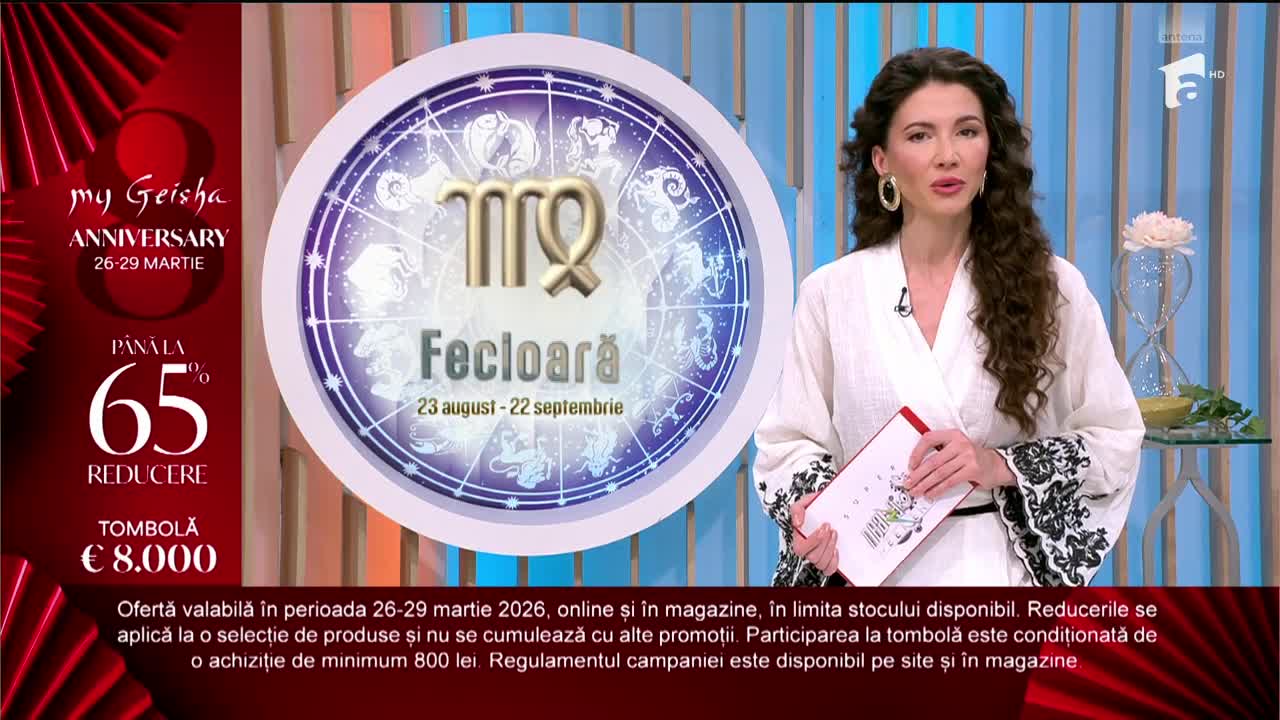 Neatza de Weekend, 29 martie 2026. Horoscopul zilei cu Claudia Băcuţă: Ziua aduce surprize și răsturnări de situații