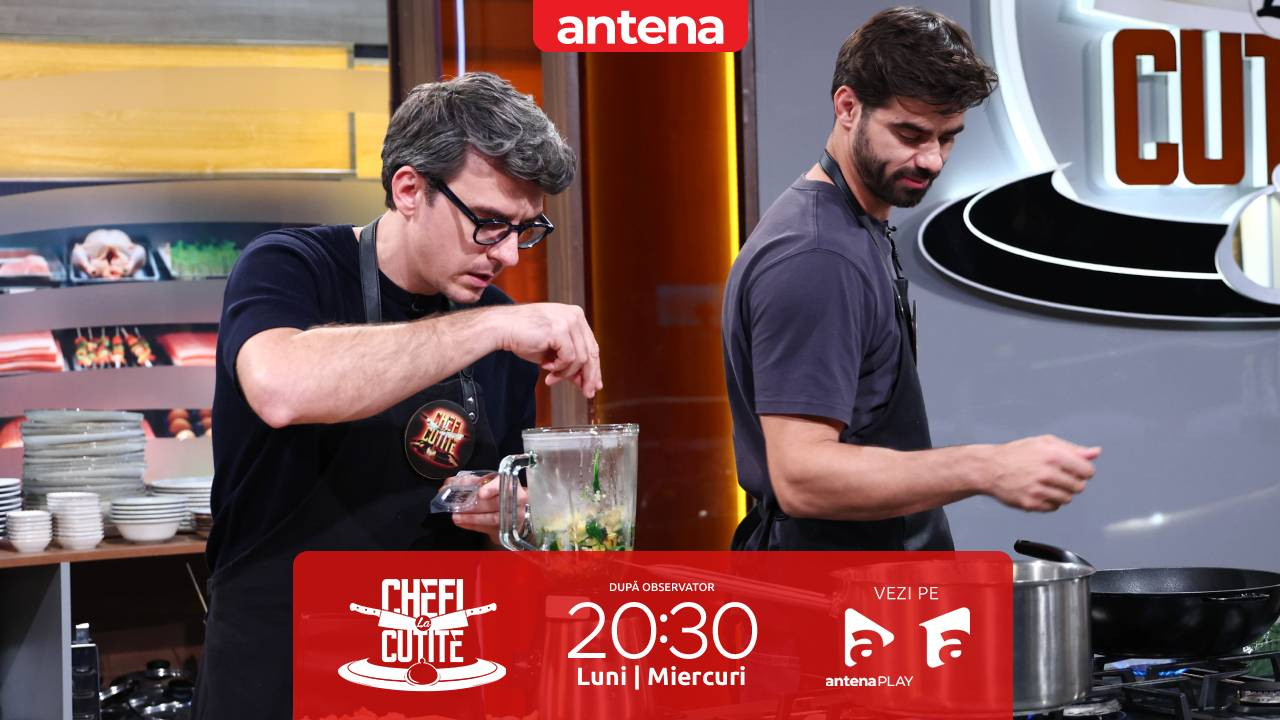 Chefi la cuțite | Sezonul 17.  Ștefan Floroaica și Alexandru Ion, invitați speciali! Actorii au gătit paste cu sos verde și somon