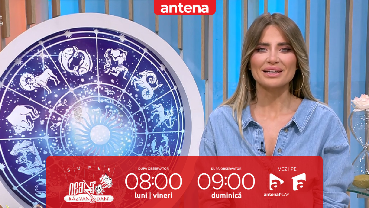 Super Neatza. Horoscopul Zilei cu Adina Moraru: Dimineața aduce o stare de iritare pentru mai mulți nativi