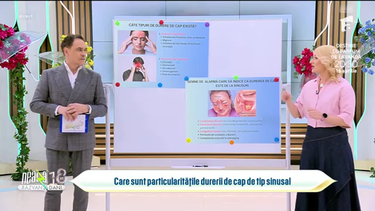 Super Neatza. Cum ne dăm seama că durerea de cap vine de la sinusuri