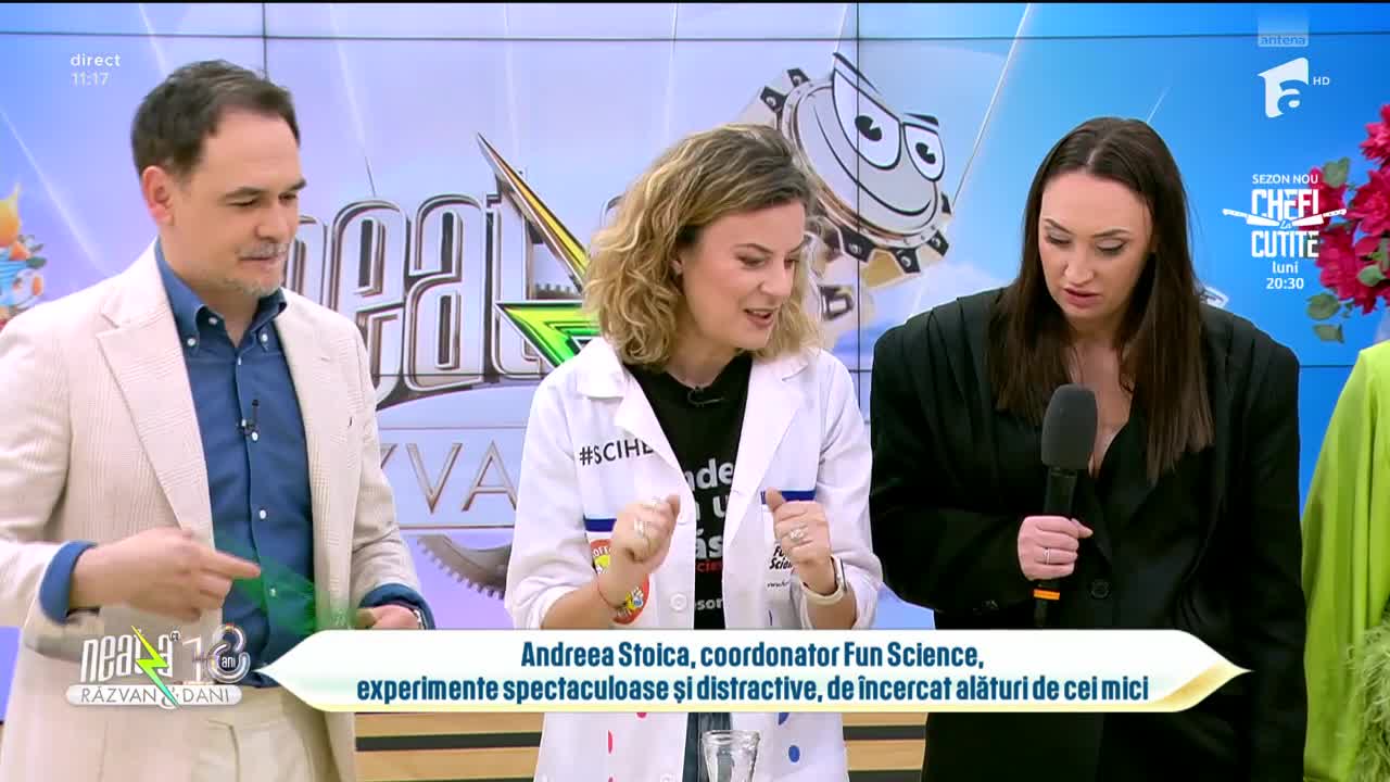 Super Neatza, 3 aprilie 2026. Experimente cu apă, marca Profesorii Trăsniți!