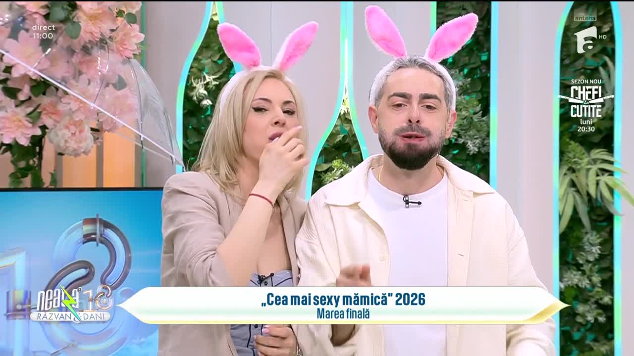 Super Neatza. Provocarea &rdquo;Iepuraș coconaș&rdquo; cu bezele &icirc;n gură! Finala &bdquo;Cea mai sexy mămică&rdquo; 2026