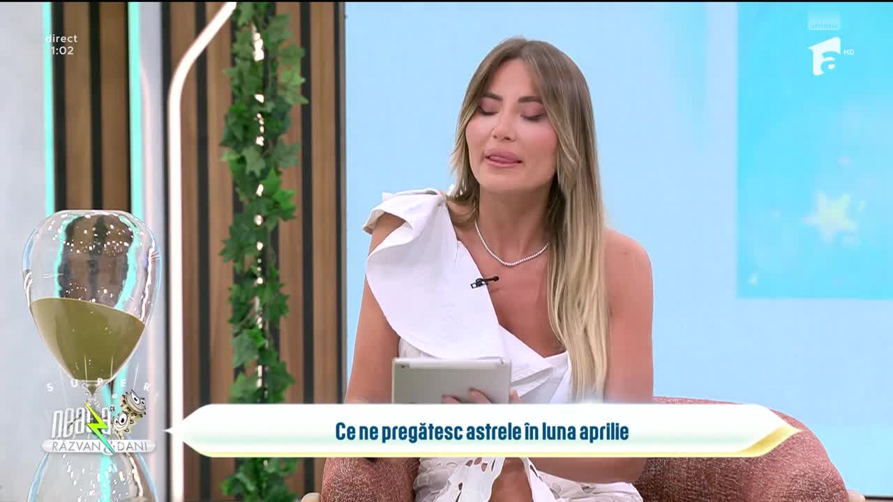 Super Neatza. Horoscop săptăm&acirc;nal cu Adina Moraru: Ce ne pregătesc astrele &icirc;n preajma Paștelui