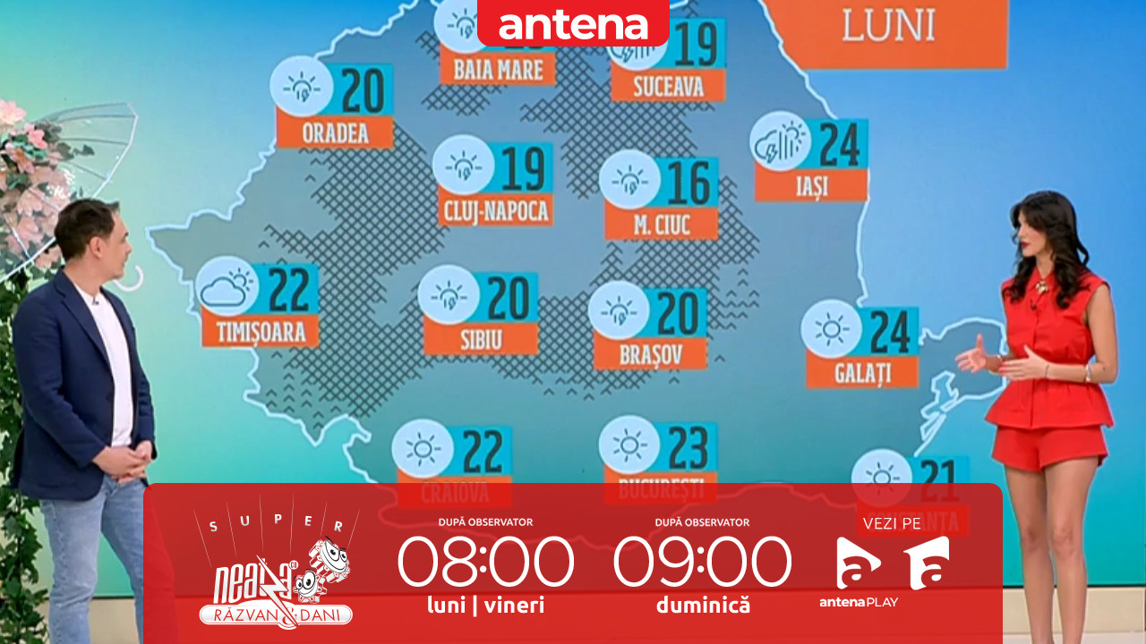 Super Neatza. Prognoza meteo cu Ramona Olaru: Maxime termice de p&acirc;nă la 25 de grade!