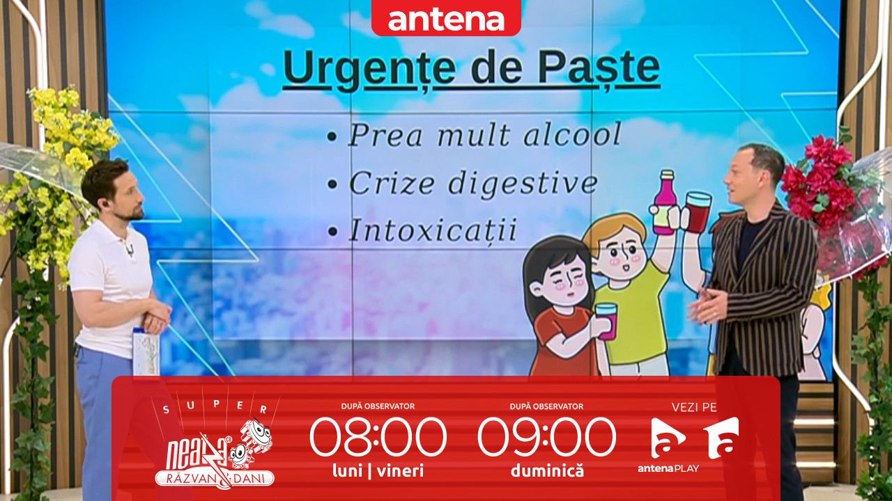 Super Neatza. Urgențele de Paște. De ce ajung rom&acirc;nii la spital de sărbători