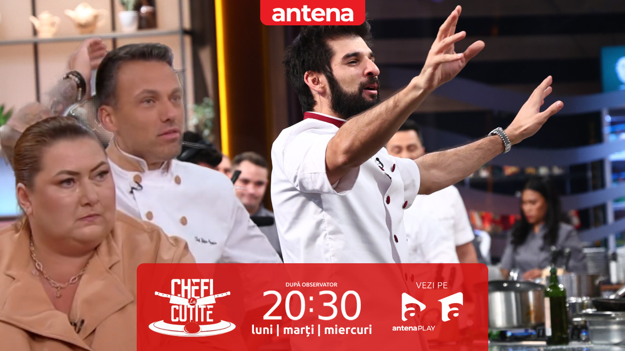 Chefi la cuțite | Sezonul 17. Chef Richard a aruncat prima amuletă &icirc;n luptă! Echipele adverse nevoite să vorbească &icirc;n versuri