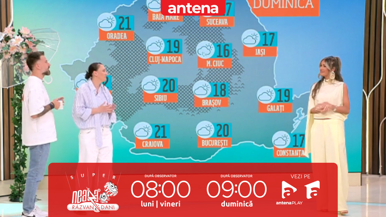 Neatza de Weekend. Prognoza meteo cu Diana Munteanu: Vreme &icirc;nsorită și caldă