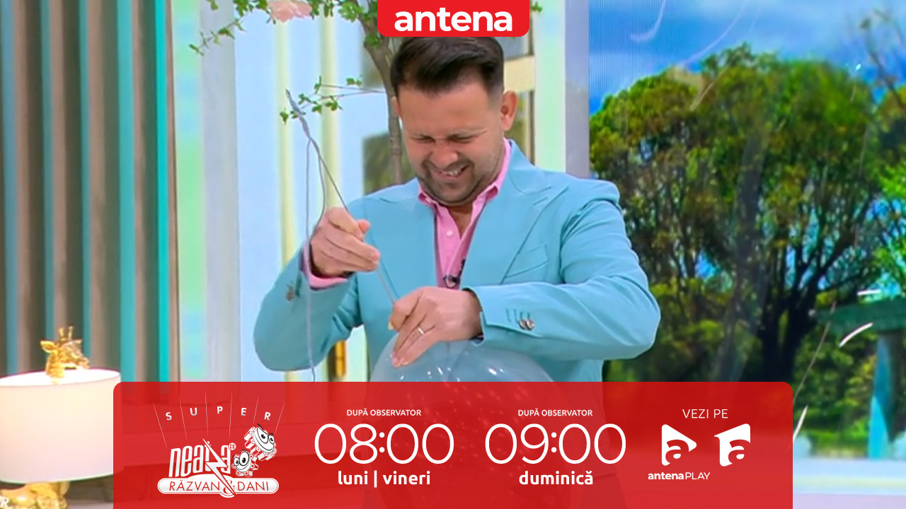 Super Neatza. Momentul lui Robert Tudor! Magie cu baloane &icirc;n direct