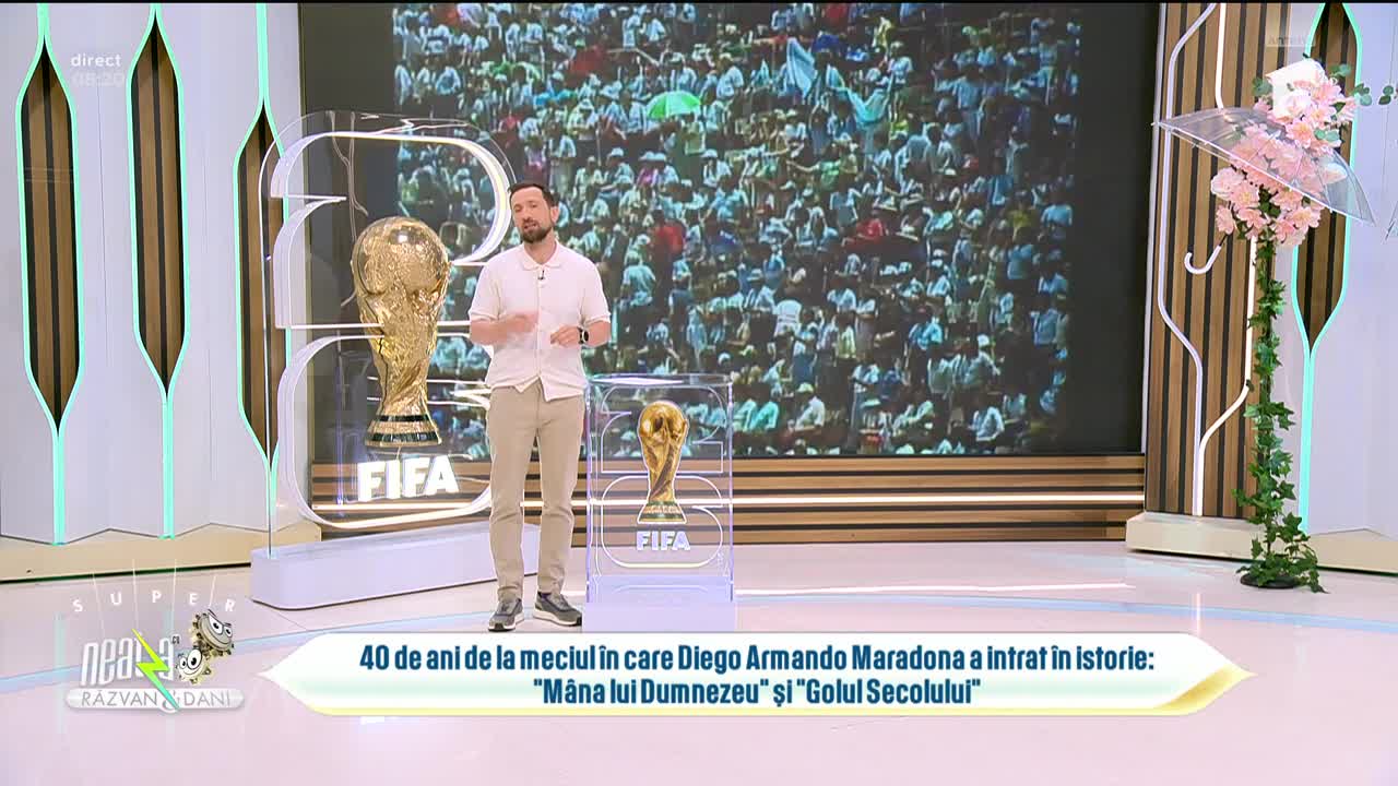 Super Neatza. Află știri din culisele Cupei Mondiale de Fotbal 2026! 40 de ani de la &bdquo;M&acirc;na lui Dumnezeu&rdquo;