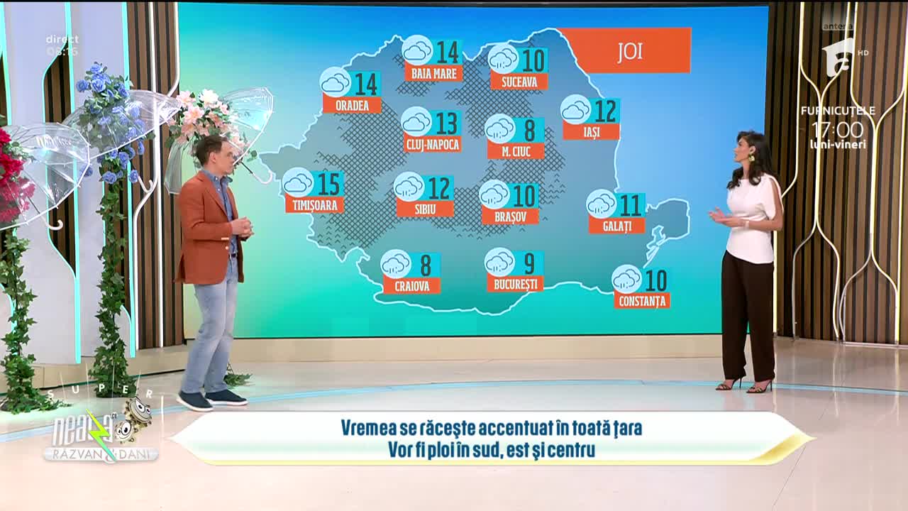 Super Neatza. Prognoza meteo cu Ramona Olaru: Vremea se răcește accentuat &icirc;n toată țara!