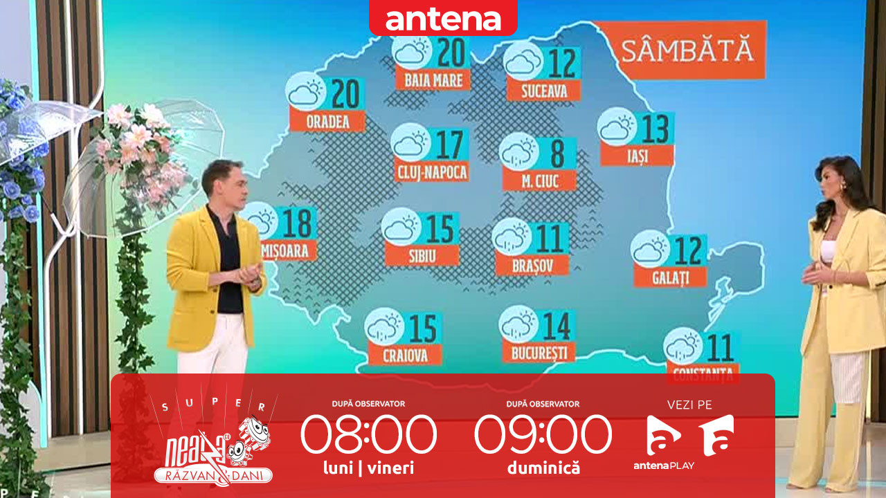 Super Neatza. Prognoza meteo cu Ramona Olaru: Vreme rece, cu temperaturi sub normalul perioadei
