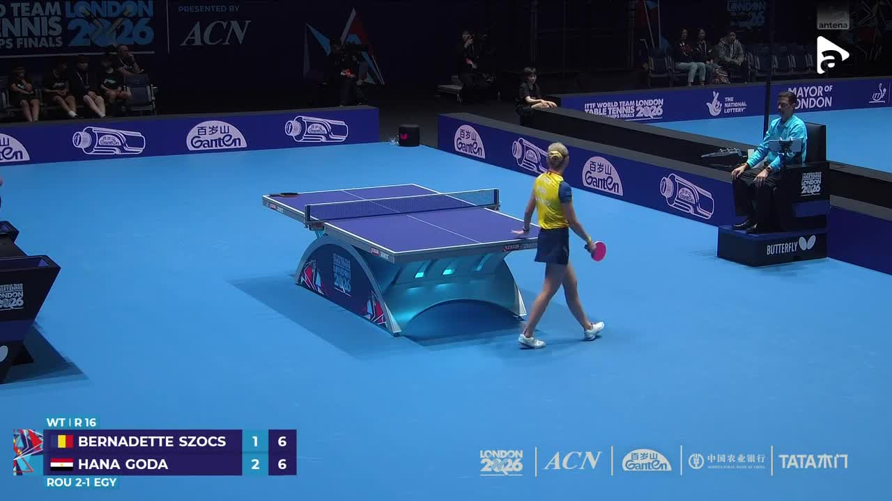 Campionatul Mondial de Tenis de masă | Londra 2026: Bernadette Szocs vs Hana Goda