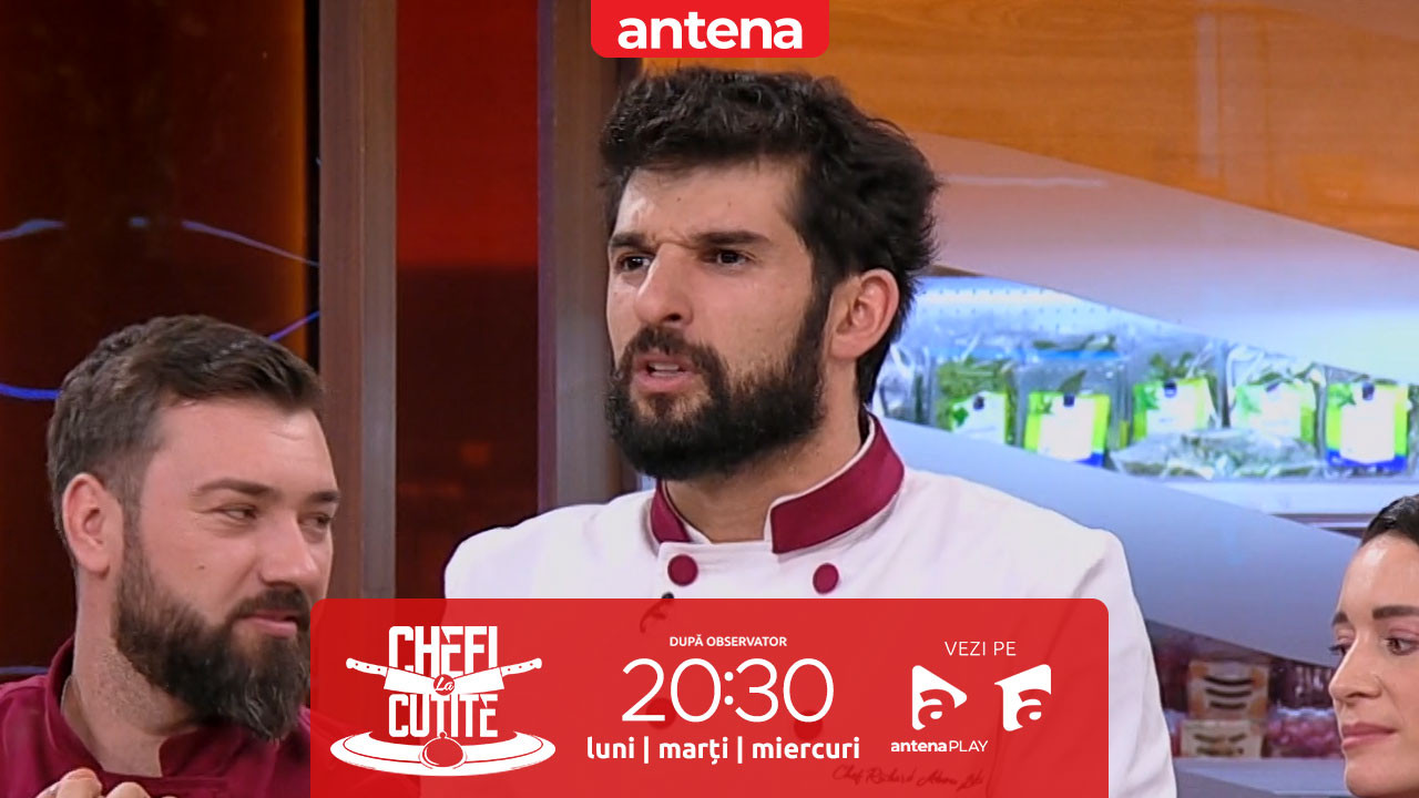 Apare o situație fără precedent! Nu rata următoarea ediție Chefi la cuțite, de la 20:30, pe Antena 1 și &icirc;n AntenaPLAY
