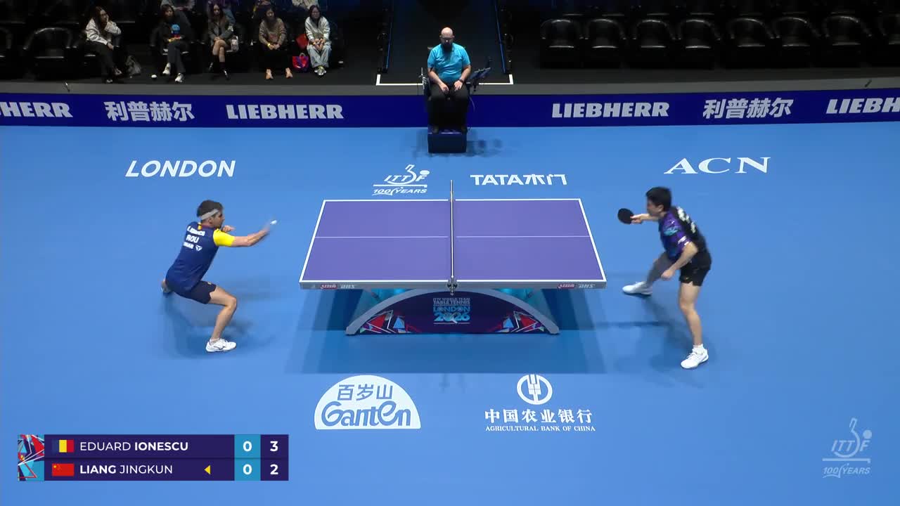 Campionatul Mondial de Tenis de masă | Londra 2026: Liang Jingkun vs Eduard Ionescu