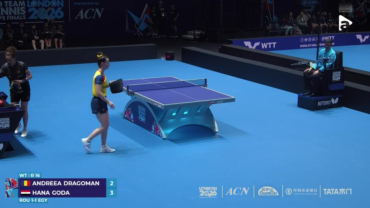 Campionatul Mondial de Tenis de masă | Londra 2026: Andreea Dragoman vs Hana Goda