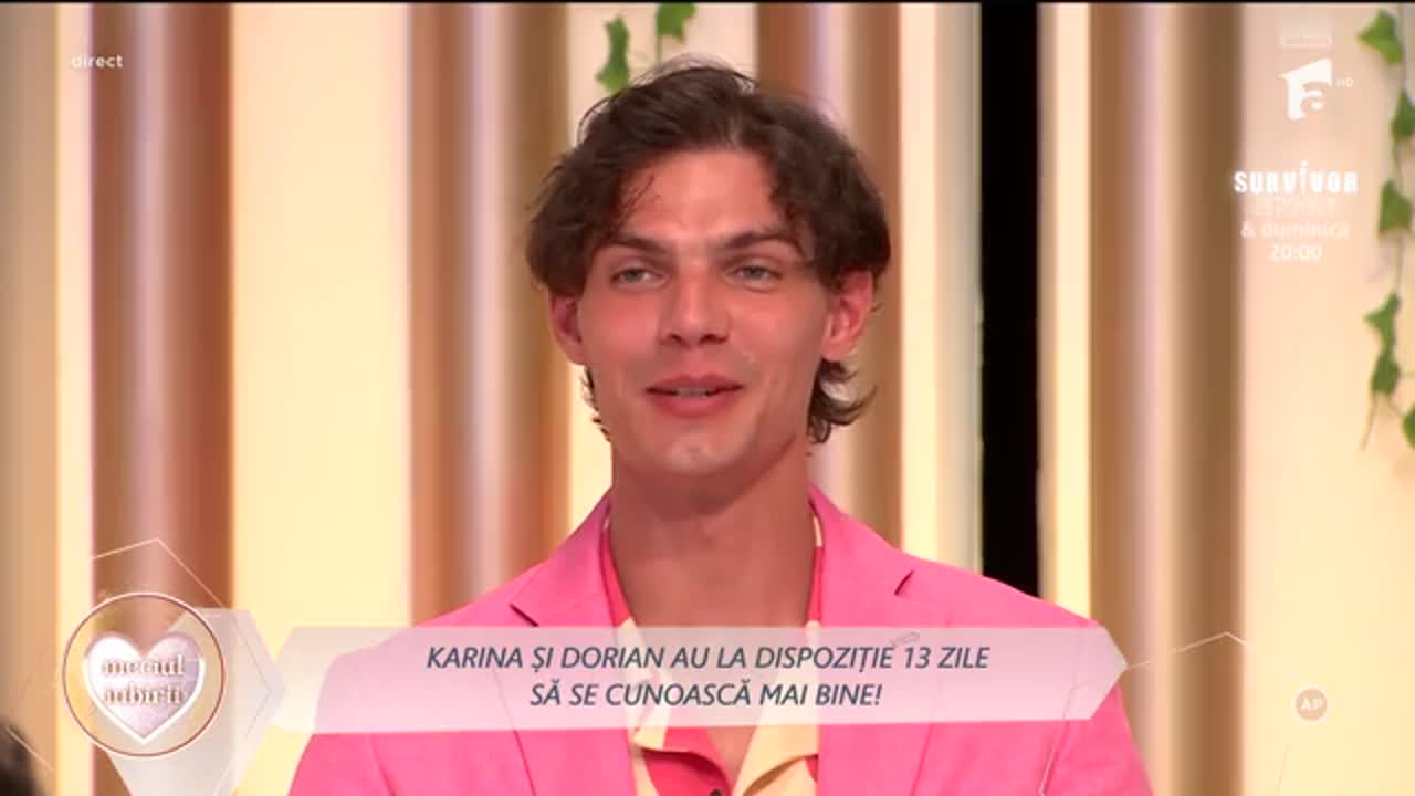 Mireasa, sezon 13. Surpriză &icirc;n gală pentru Dorian! Karina, admiratoarea sa, a intrat &icirc;n competiție!