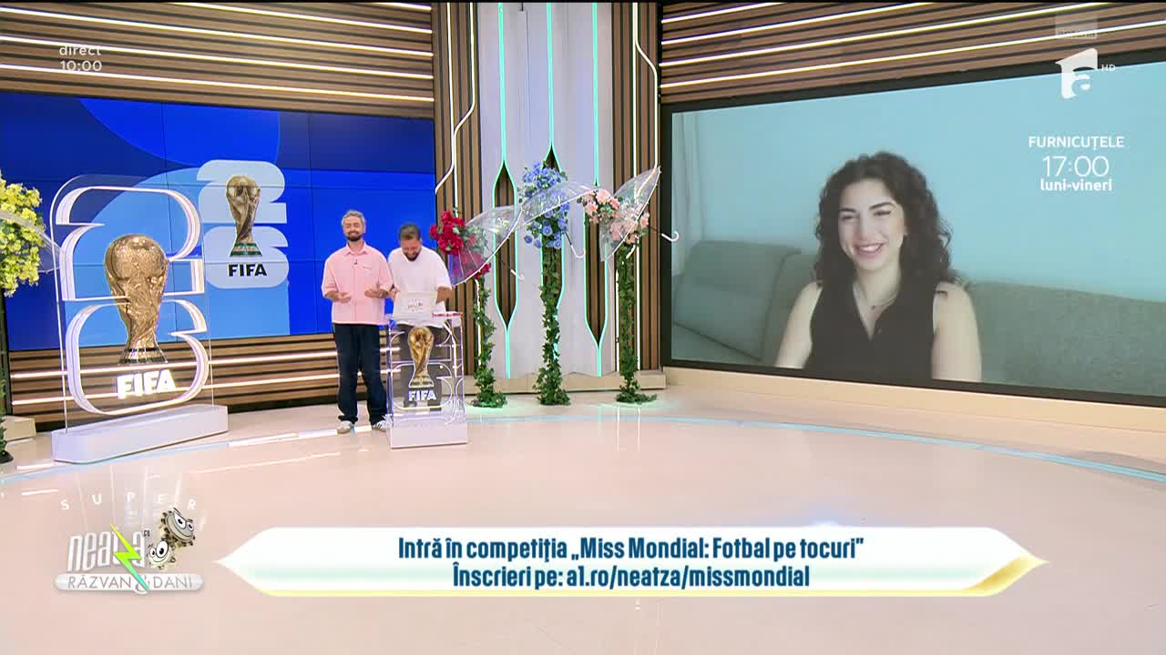 Super Neatza. Competiția "Miss Mondial: Fotbal pe tocuri": Adriana Nițu, candidata zilei