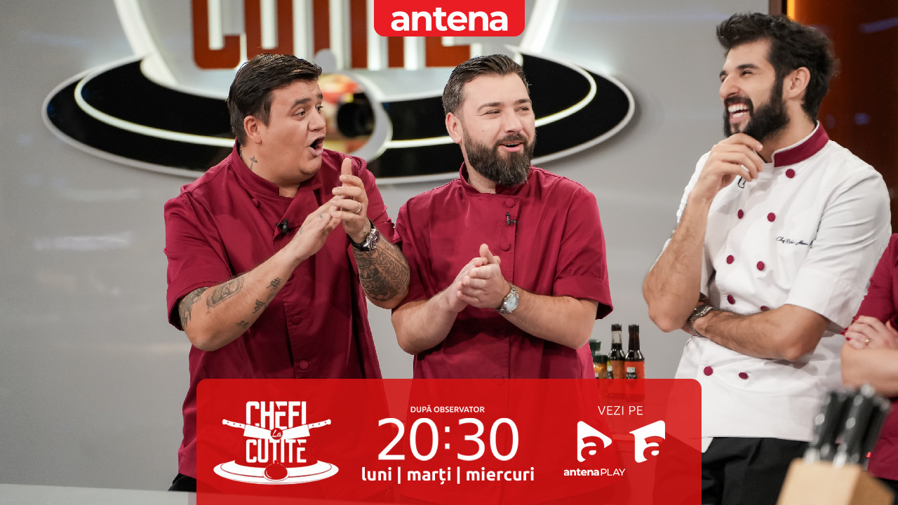 Rime usturătoare! Nu rata următoarea ediție Chefi la cuțite, de la 20:30, pe Antena 1 și &icirc;n AntenaPLAY