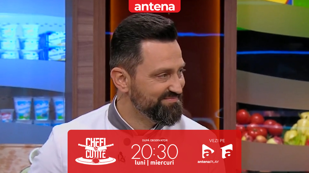 Rime usturătoare pentru chefi! Nu rata următoarea ediție Chefi la cuțite, de la 20:30, pe Antena 1 și &icirc;n AntenaPLAY