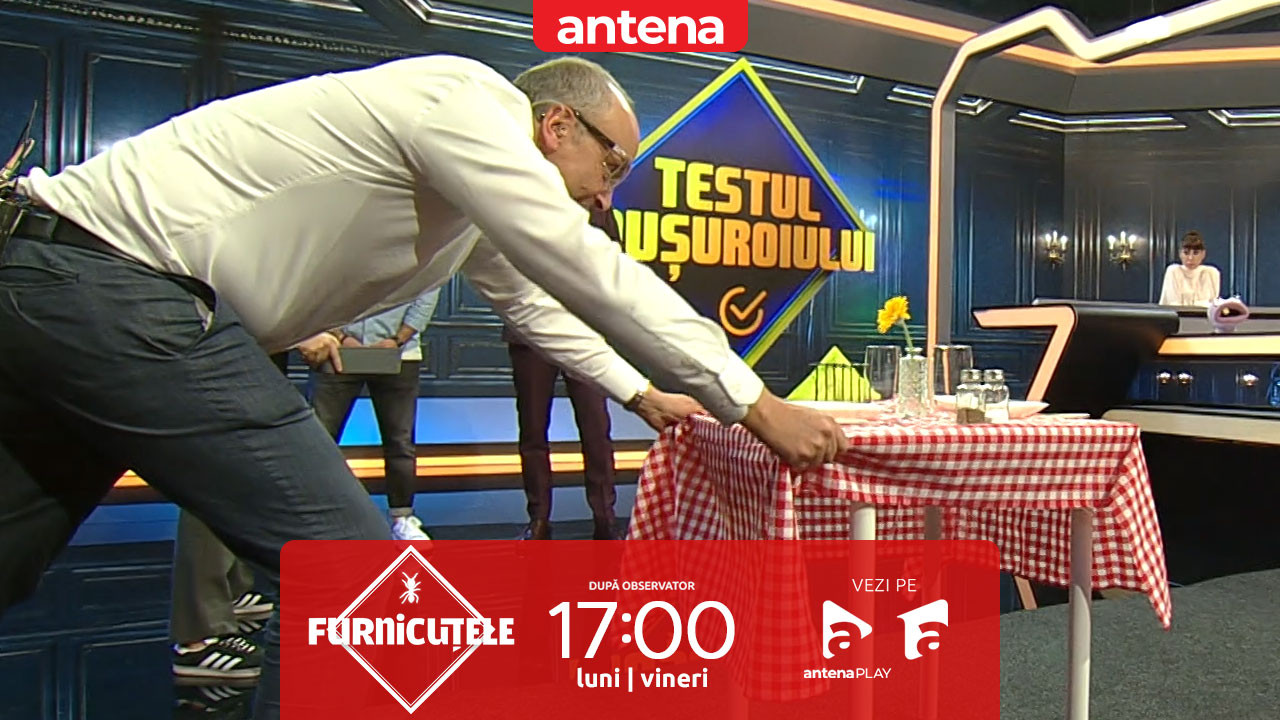 Furnicuțele 2026. Wargha Enayati și Dragoș Anastasiu, provocare spectaculoasă cu fața de masă!