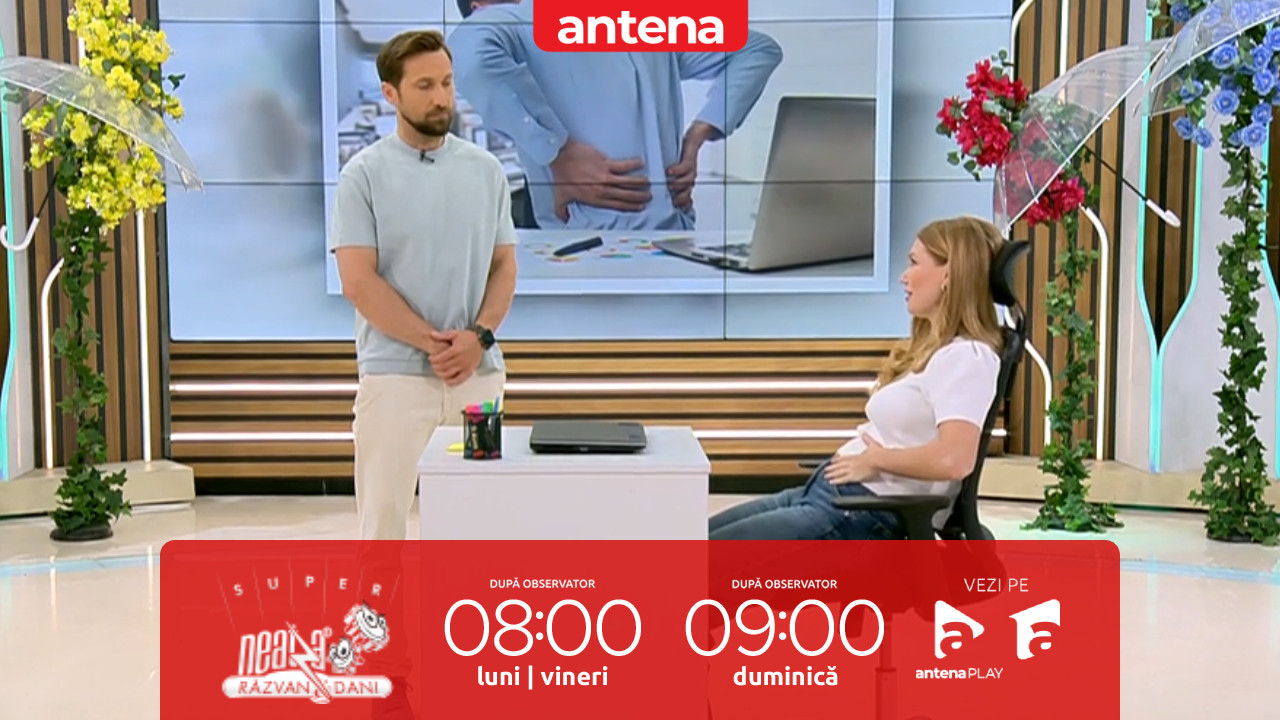Super Neatza. Cum să stai corect pe scaun pentru a preveni durerile lombare