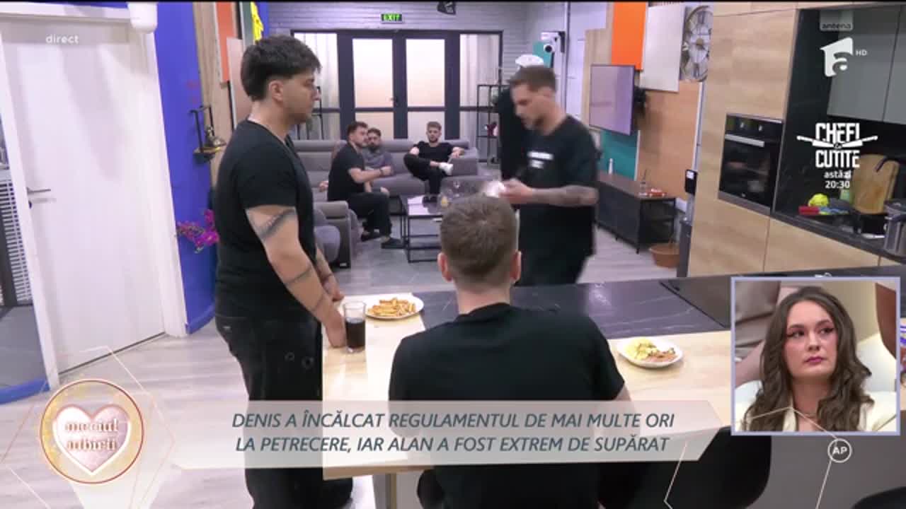 Mireasa, sezonul 13. Avertismente pe bandă rulantă la petrecere! Discuția aprinsă dintre Alan și Denis