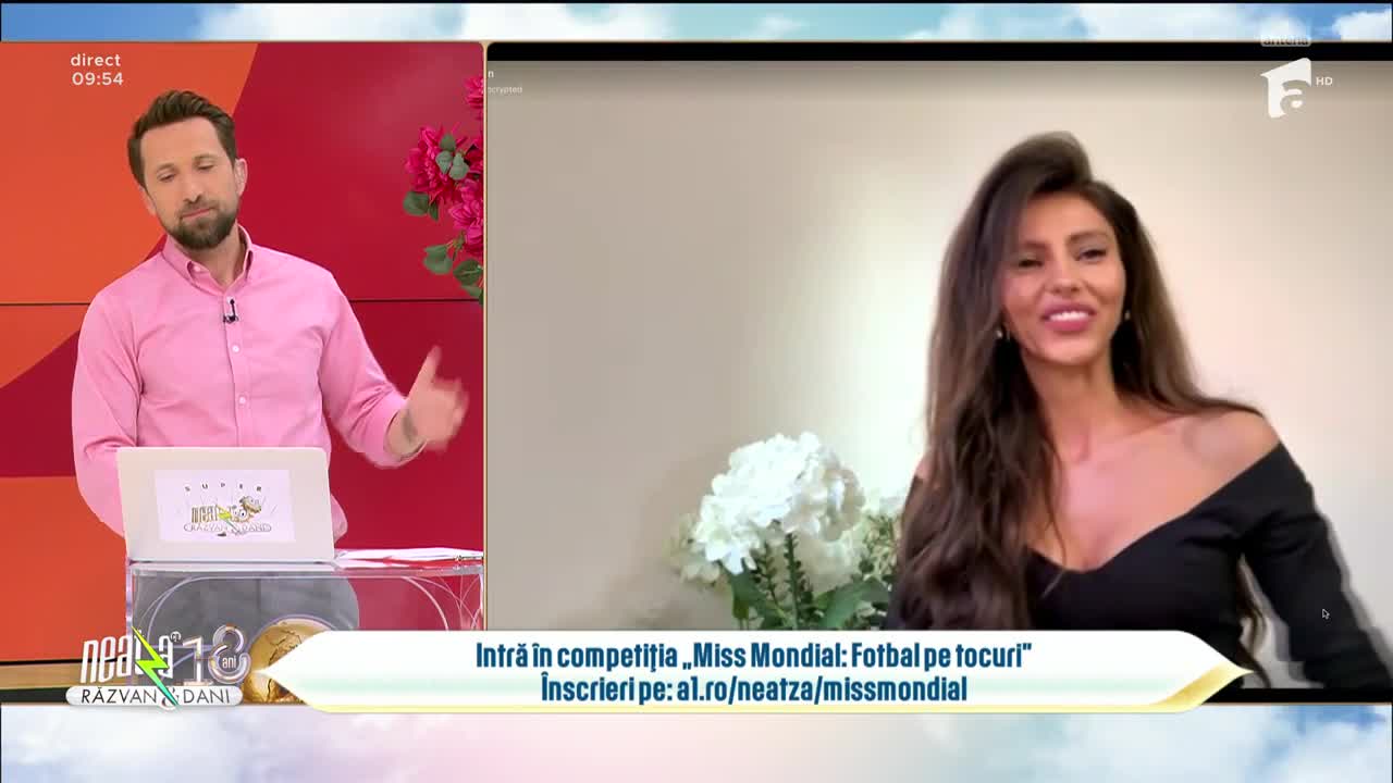 Super Neatza. Competiția "Miss Mondial: Fotbal pe tocuri". Mădălina Nedelea, candidata zilei