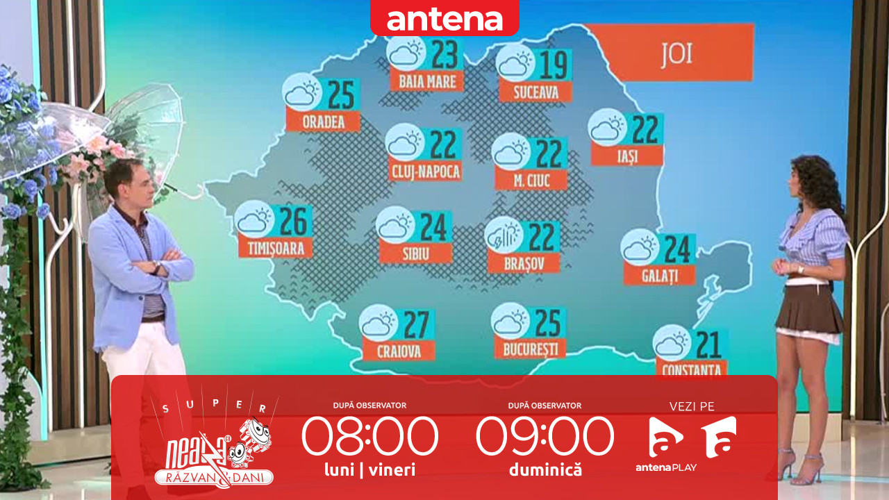 Super Neatza. Prognoza meteo cu Ramona Olaru: Temperaturile scad simțitor &icirc;n mare parte din țară
