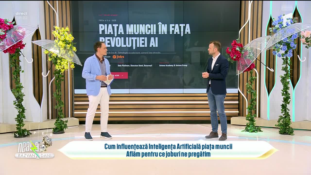 Super Neatza. Antena Academy și Antena Group organizează pe 4 iunie conferința &bdquo;Piața muncii &icirc;n fața revoluției AI&rdquo;