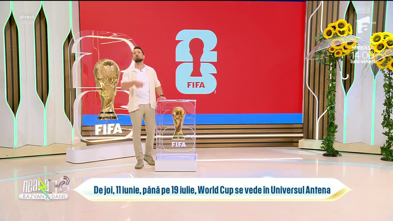 Super Neatza. World Cup News 2026. World Cup se vede &icirc;n Universul Antena