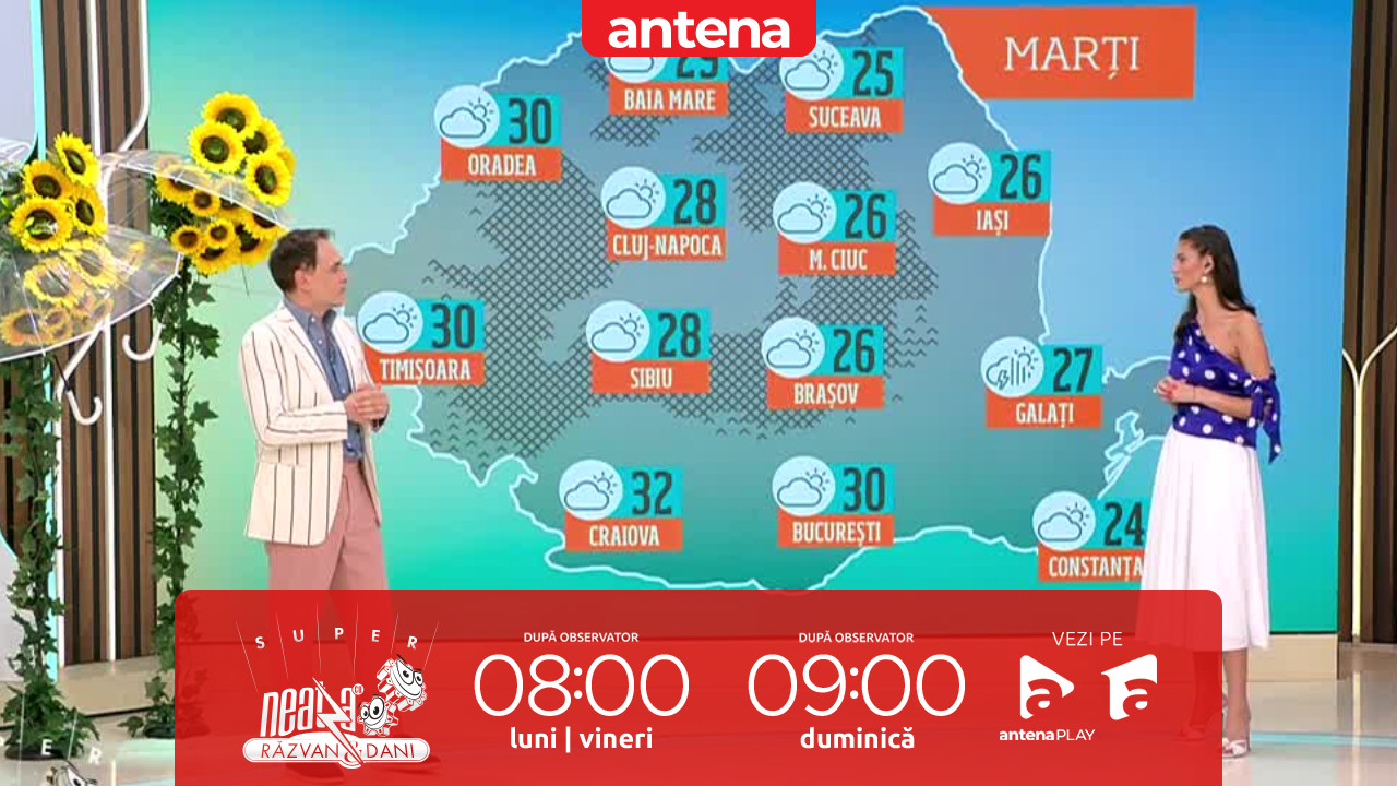 Super Neatza. Prognoza meteo cu Ramona Olaru: Vremea se &icirc;ncălzește &icirc;n toată țara