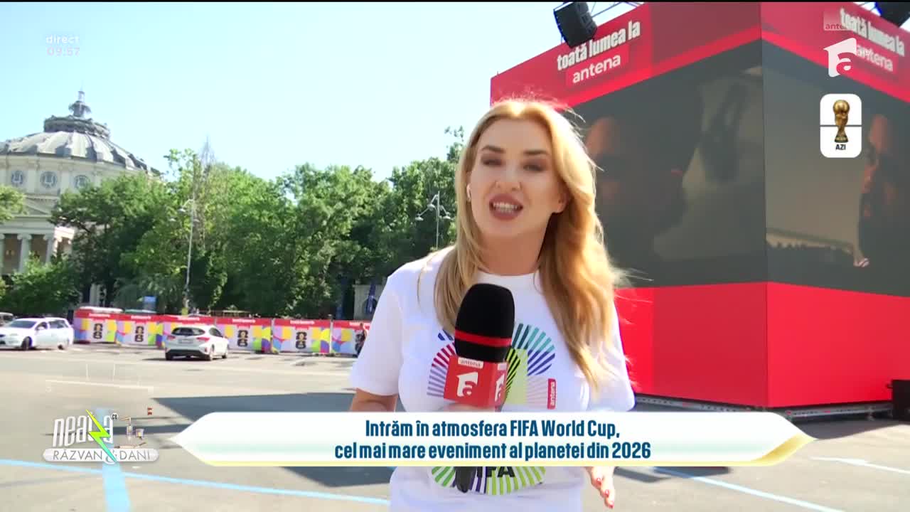 Super Neatza. Plața Enescu din centrul Bucureştiului devine Piața World Cup Aici se vor vedea toate meciurile Mondialului