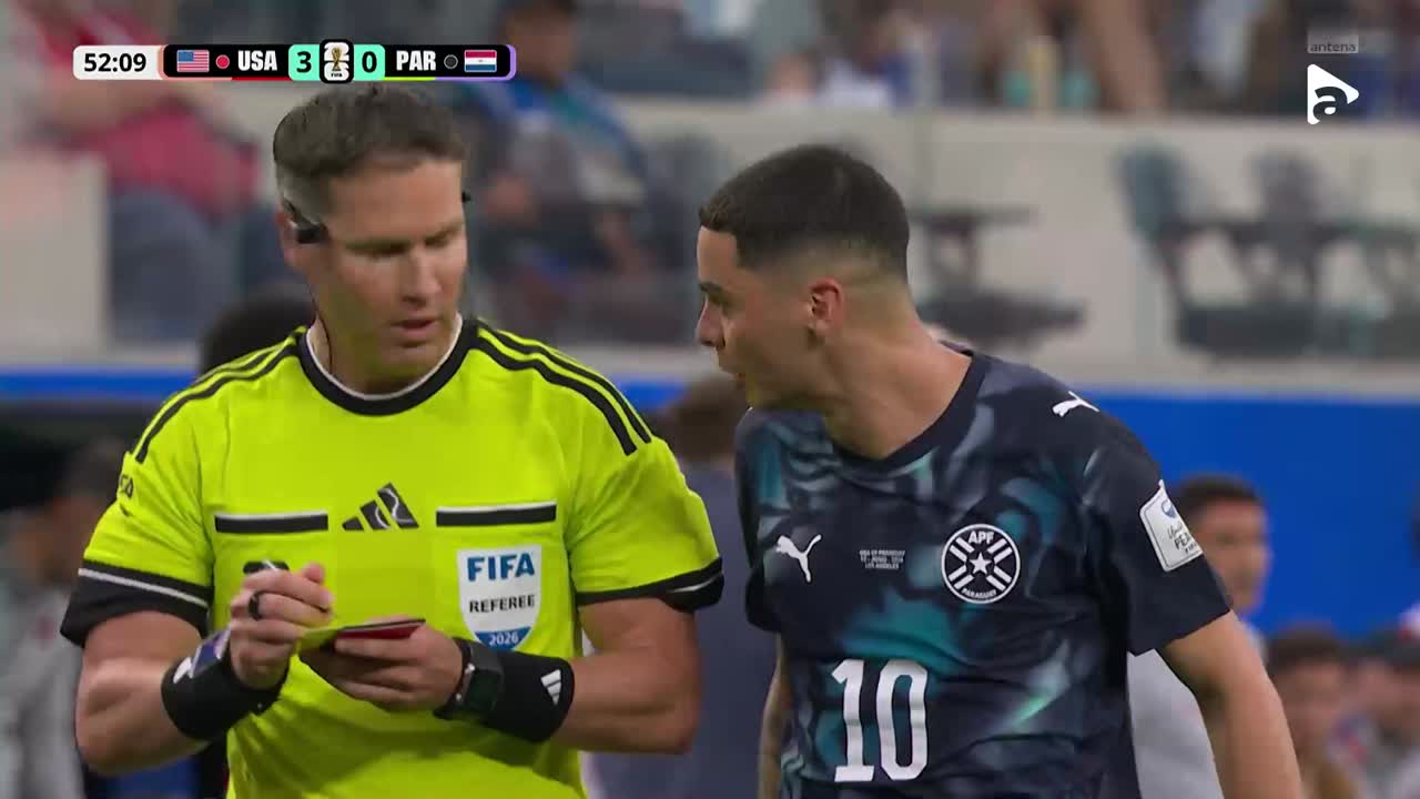 Cartonaș galben anulat de VAR | SUA - Paraguay