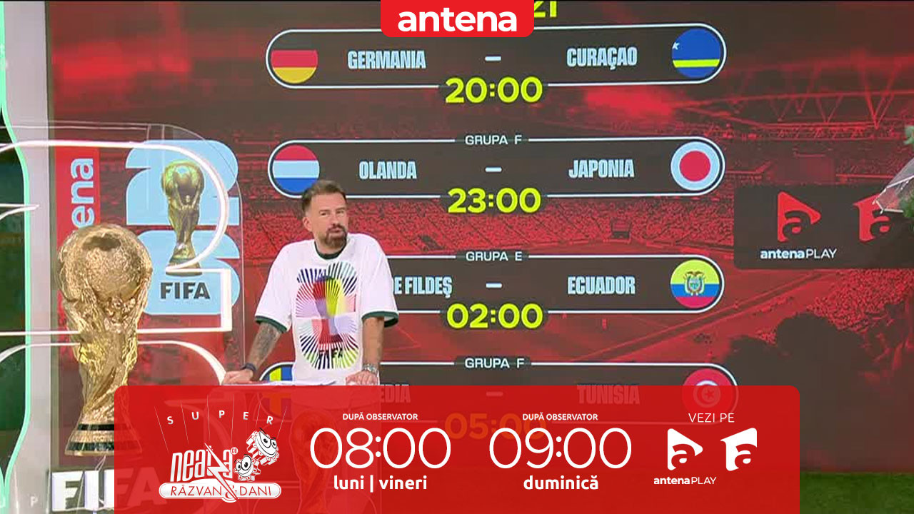 Neatza de Weekend. World Cup News 2026. Rezumatul meciurilor Brazilia - Maroc, Qatar - Elveția, Haiti - Scoția și Australia - Turcia
