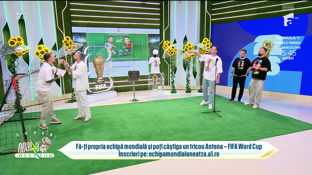 Neatza de Weekend. Provocarea FIFA &bdquo;Echipa Mondială&rdquo;! Ce a c&acirc;știgat Alina Dinisoe