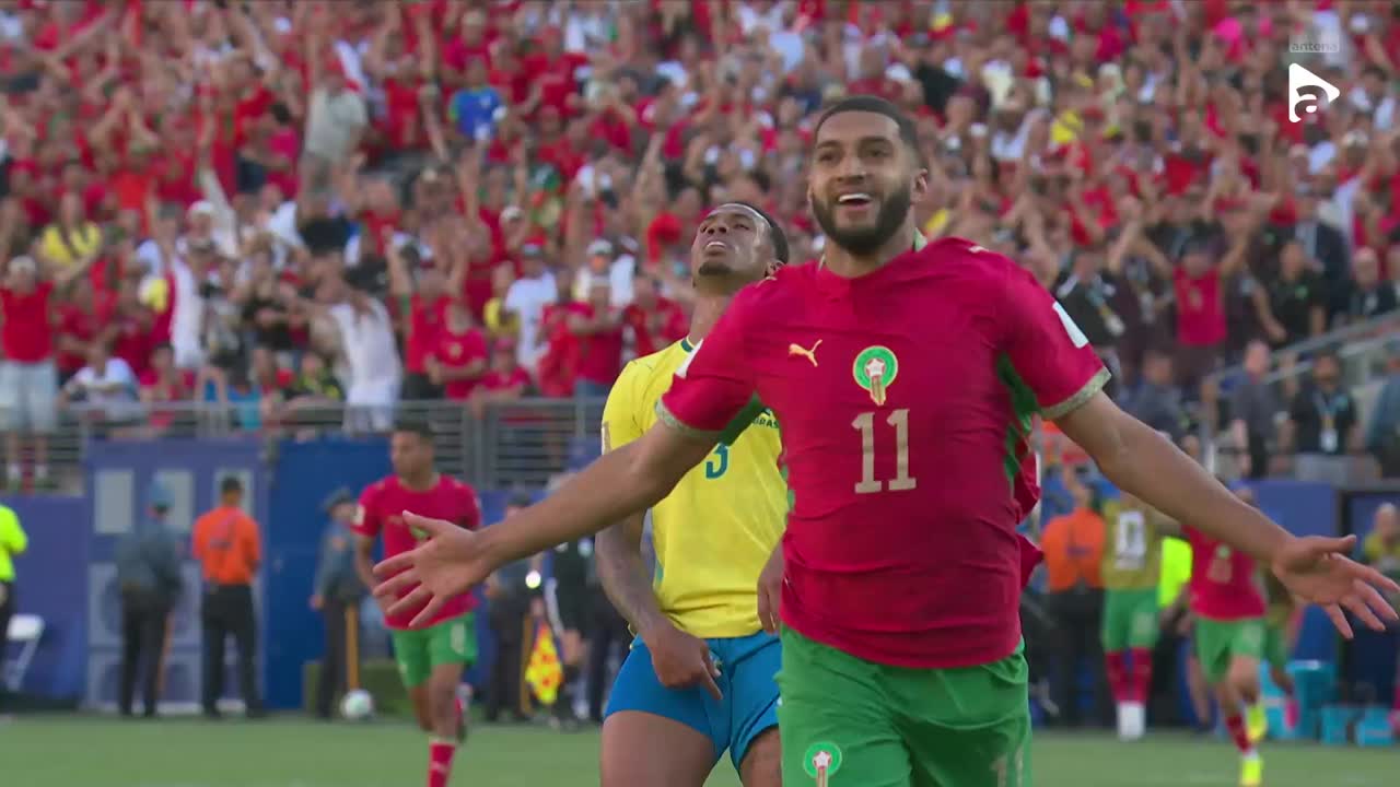 Saibari a deschis scorul cu un şut din marginea careului | Brazilia - Maroc