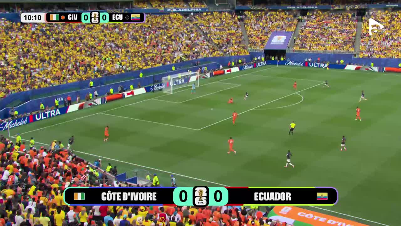 Valencia pătrunde periculos, însă ratează ținta de puțin | Coasta de Fildeș vs Ecuador