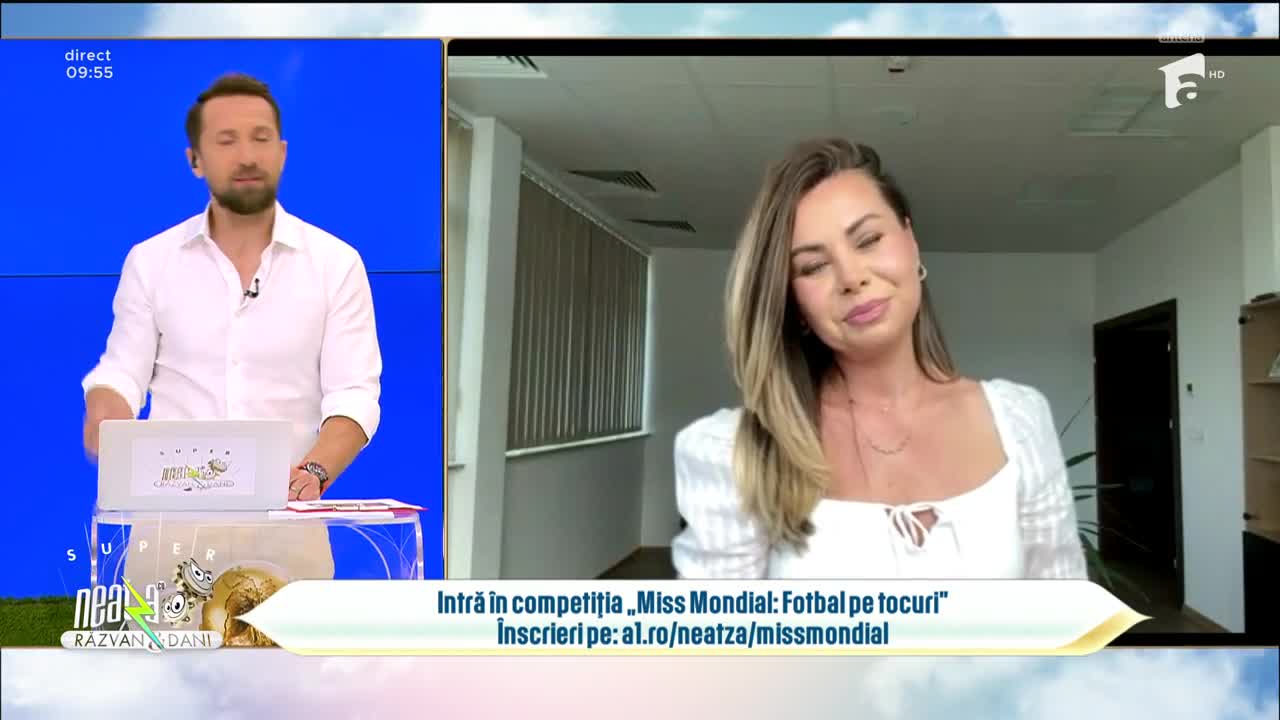 Super Neatza. Competiția &bdquo;Miss Mondial: Fotbal pe tocuri&rdquo;. Iza Mateovici, candidata zilei