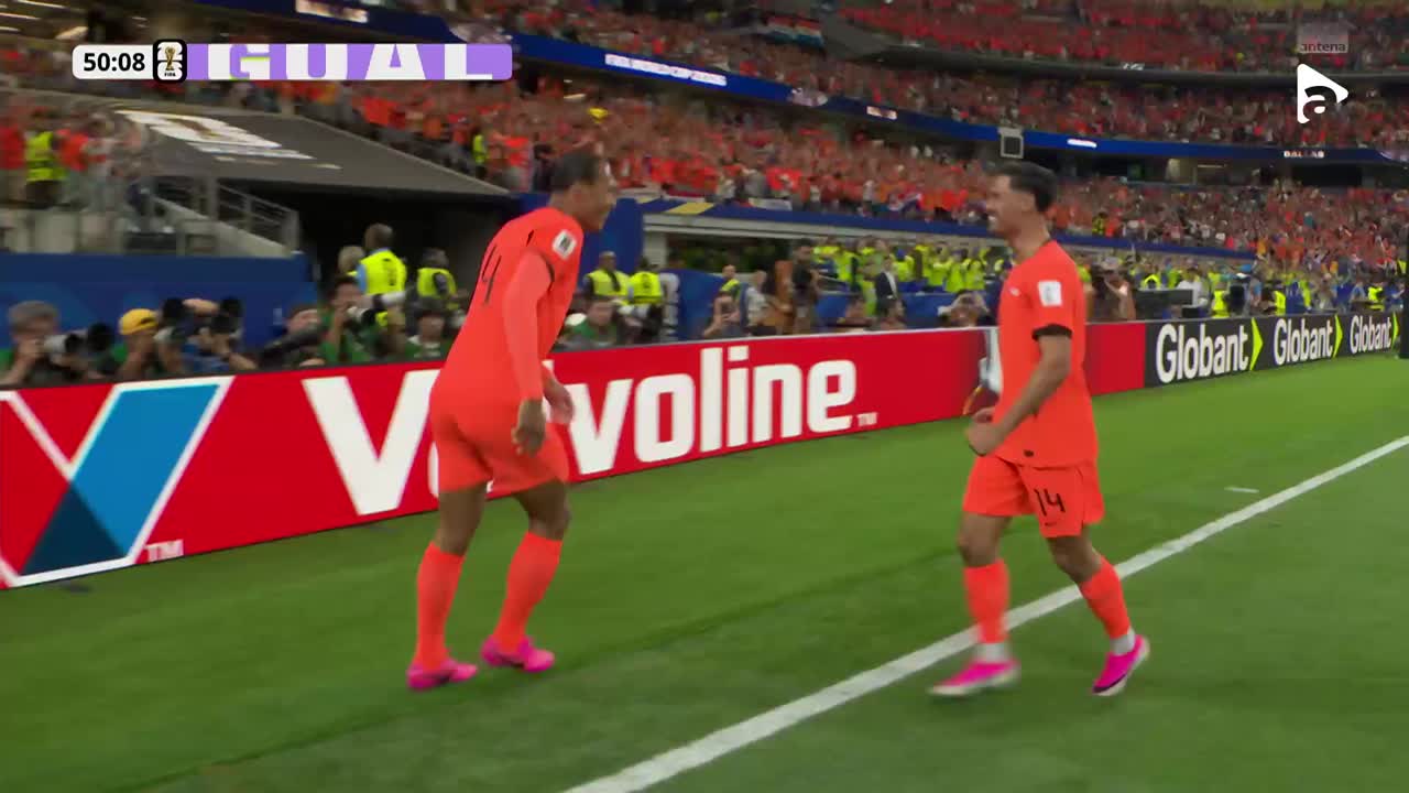 Virgil van Dijk a reluat cu capul în poartă | Olanda - Japonia