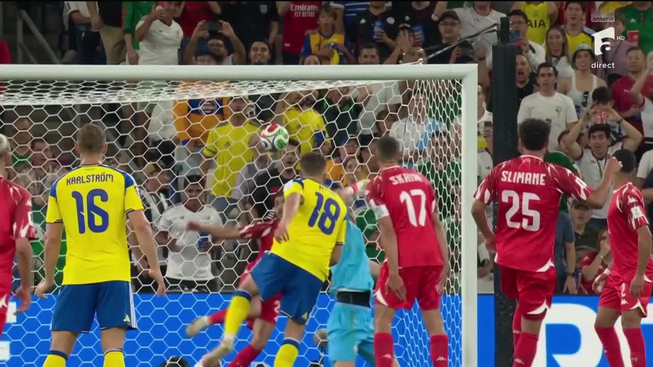 Yasin Ayari 1-0 | Suedia vs Tunisia