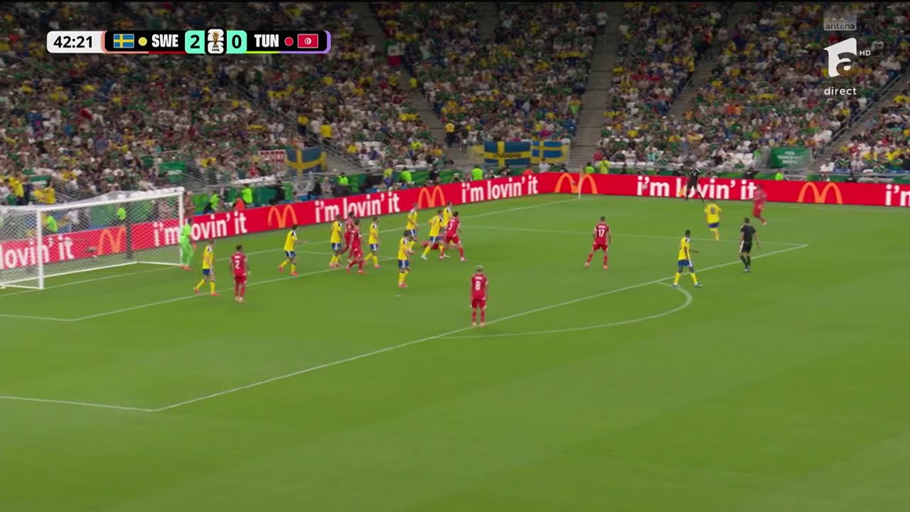 Omar Rekik 2-1 | Suedia vs Tunisia