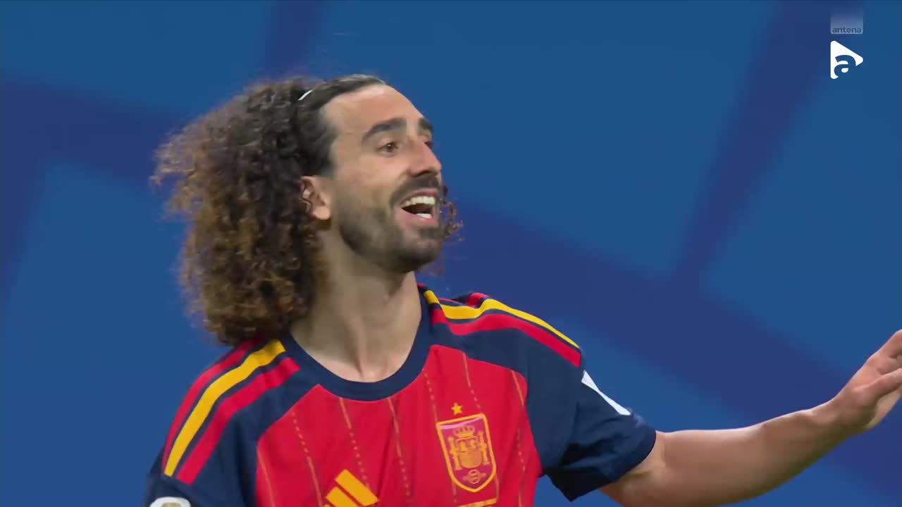 Cucurella, șut de la marginea careului! Mingea ajunge peste poartă | Spania - Capul Verde