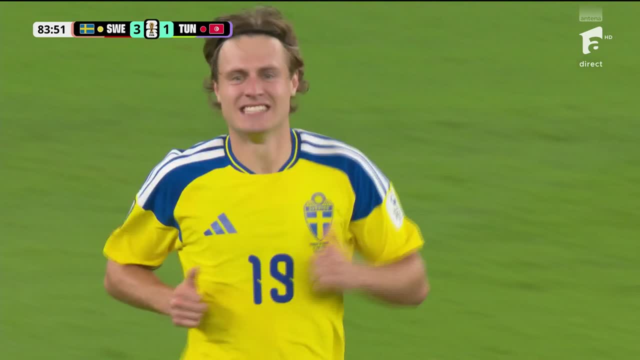 Mattias Svanberg 4-1 | Suedia vs Tunisia