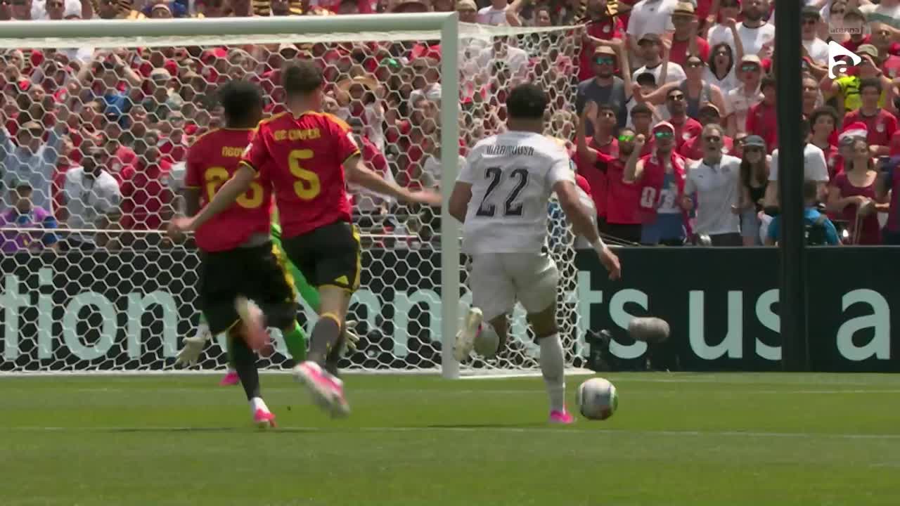 Omar Marmoush, o nouă șansă de gol, dar mingea trece peste poartă | Belgia - Egipt