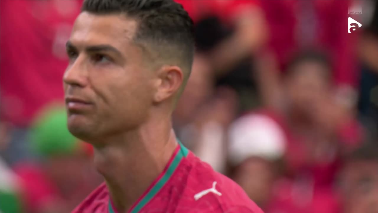 Francisco Conceicao centrează la prima bară, dar Cristiano Ronaldo ajunge primul și șutează slab | Portugalia - DR Congo