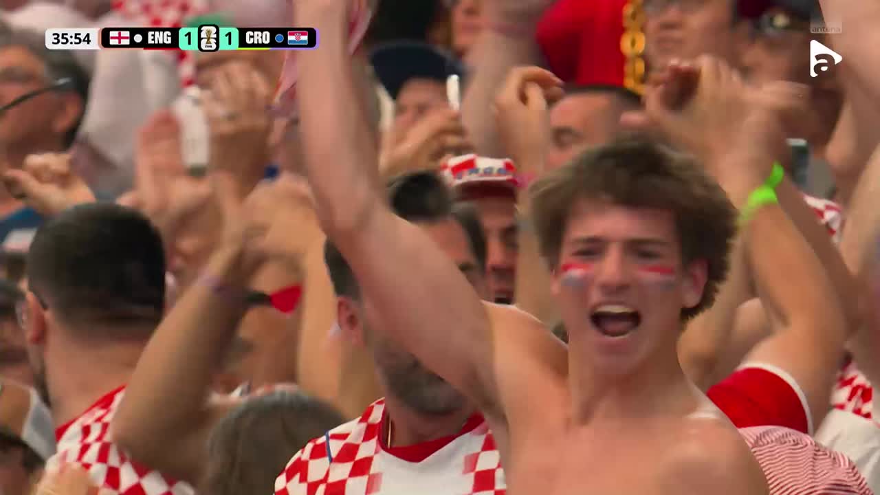 Baturina înscrie superb din afara careului și face egal | Anglia - Croația